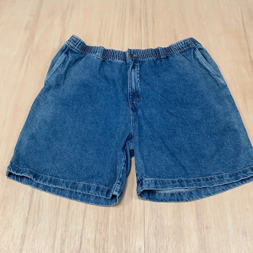 Harbor bay women jeans shorts 1x blue